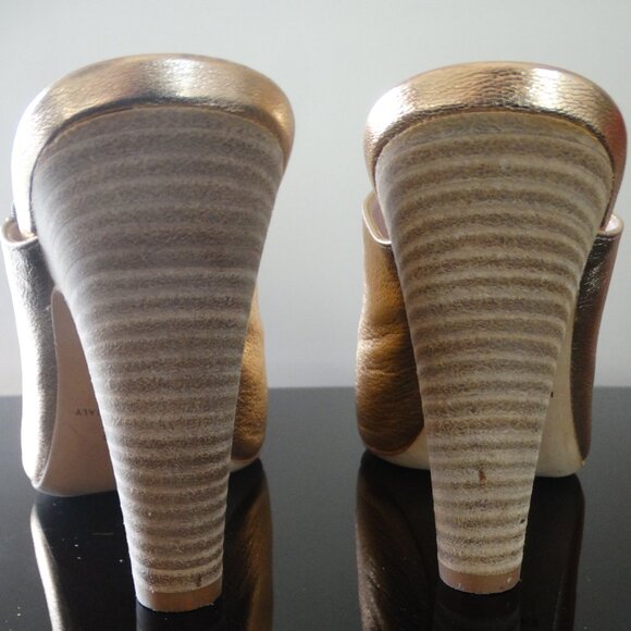 SJP by Sarah Jessica Parker Rigby Mule Rosegold 3.75" Heels EU 38. US 8 Italy - Picture 7 of 10